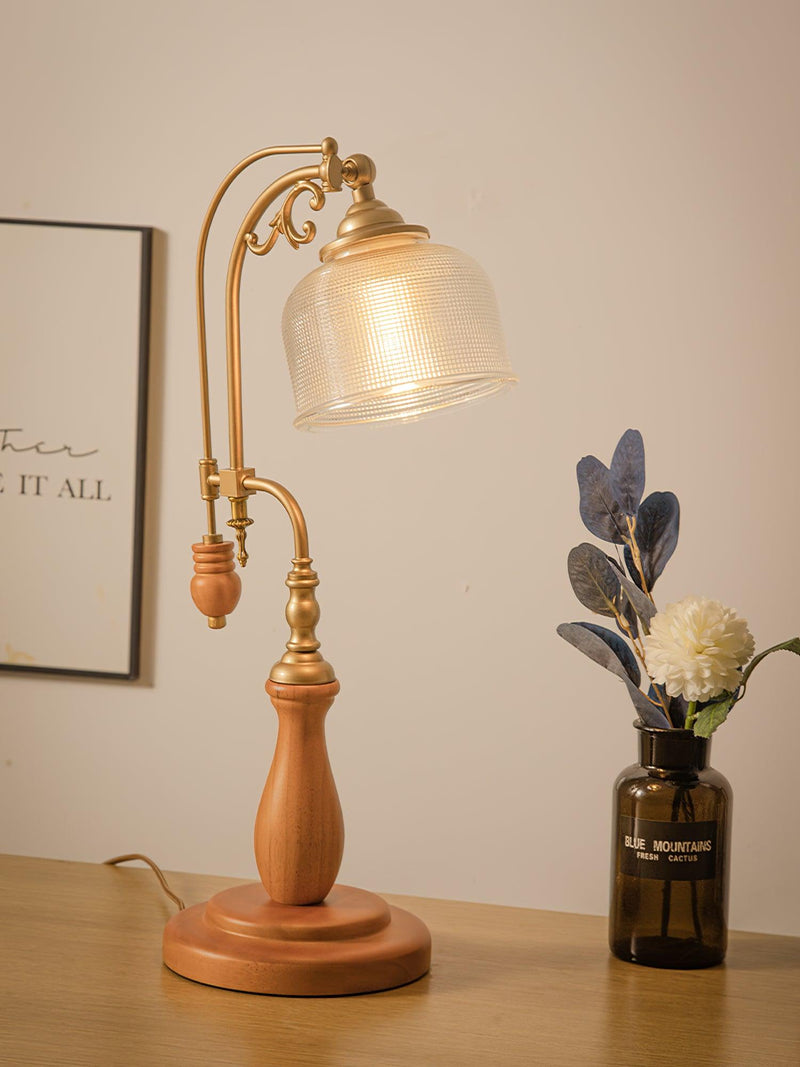 Retro Glass Gooseneck Table Lamp 5.5"