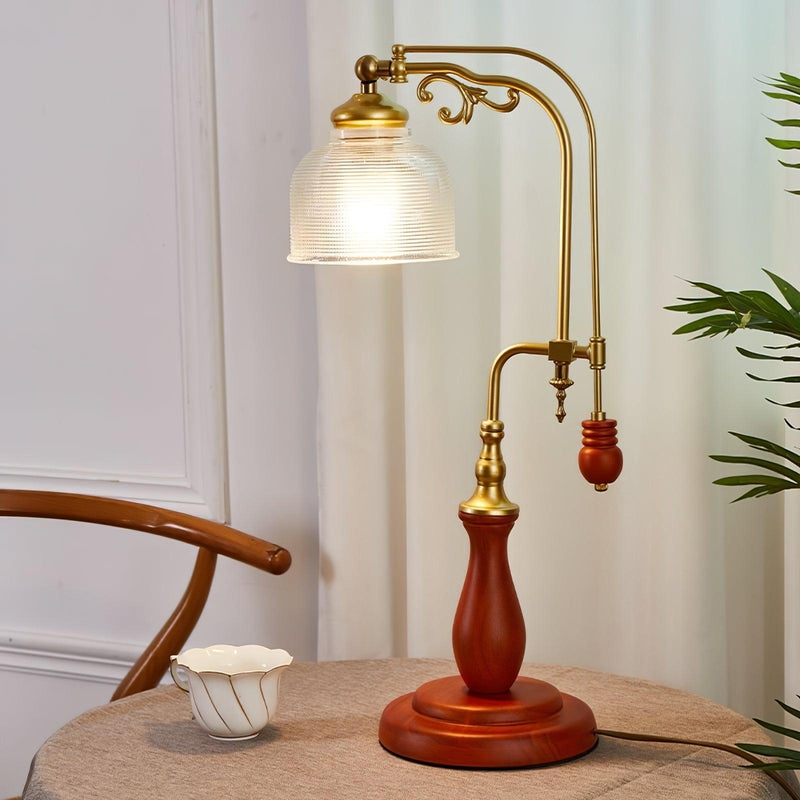 Retro Glass Gooseneck Table Lamp 5.5"