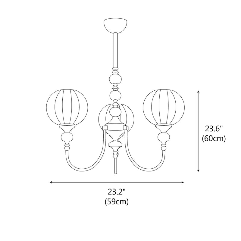 Retro Monique Chandelier