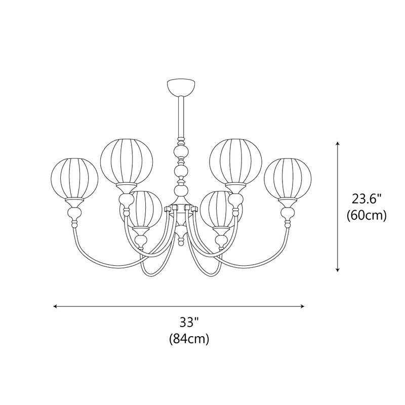 Retro Monique Chandelier