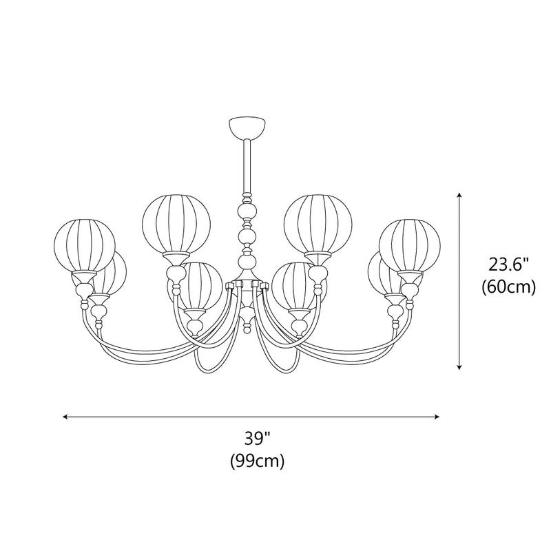 Retro Monique Chandelier