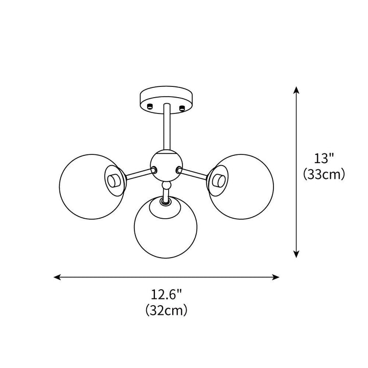 Rhizome Semi-Flush Mount – detail 3