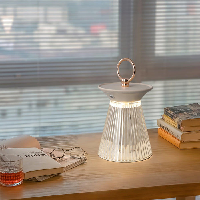 Ribbed Table Lamp 4.5"