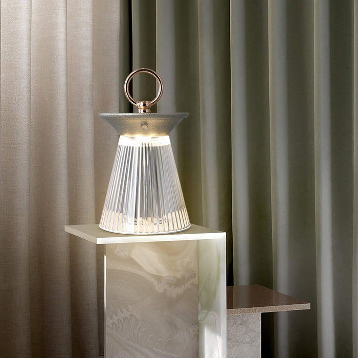 Ribbed Table Lamp 4.5"