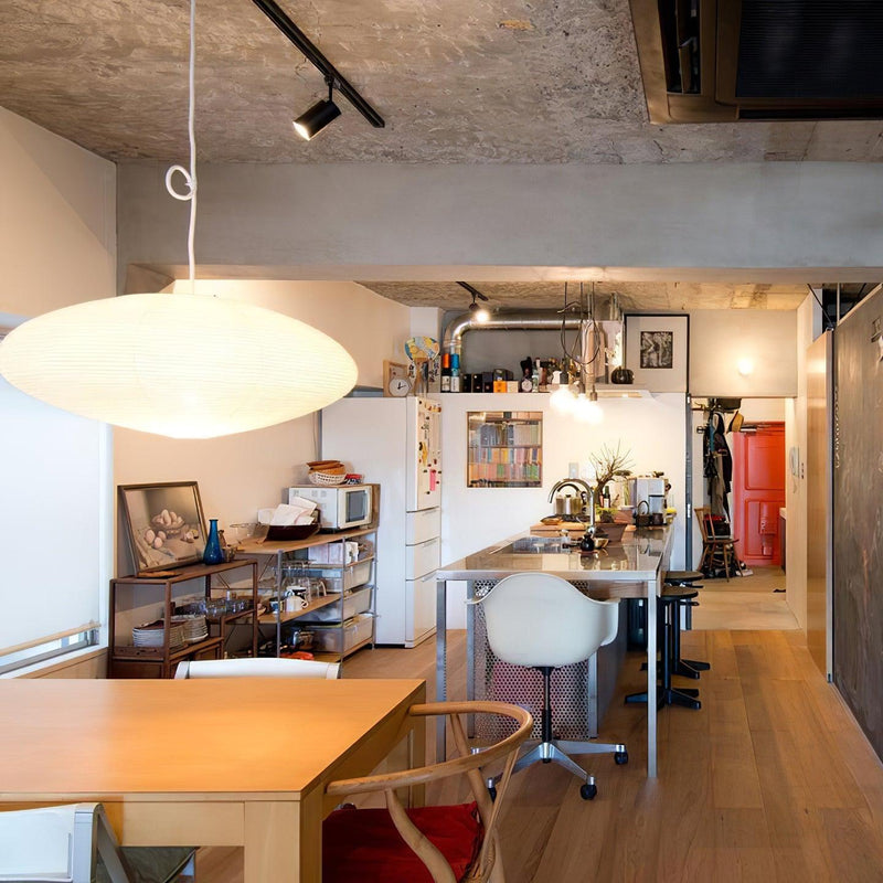 Akari Oval Pendant Swag Light 19.7"