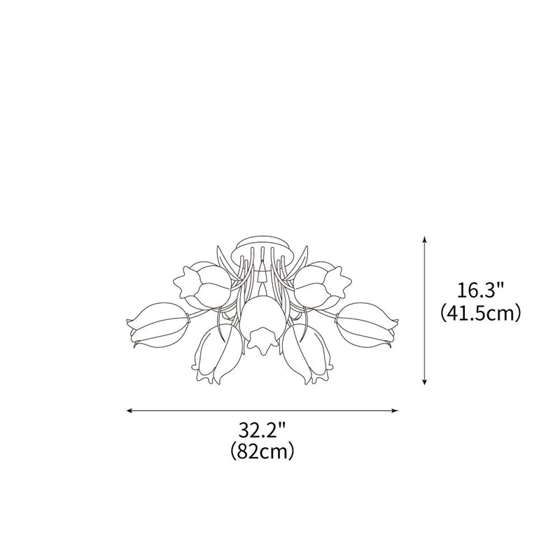 Ricko Ceiling Light 21.6"