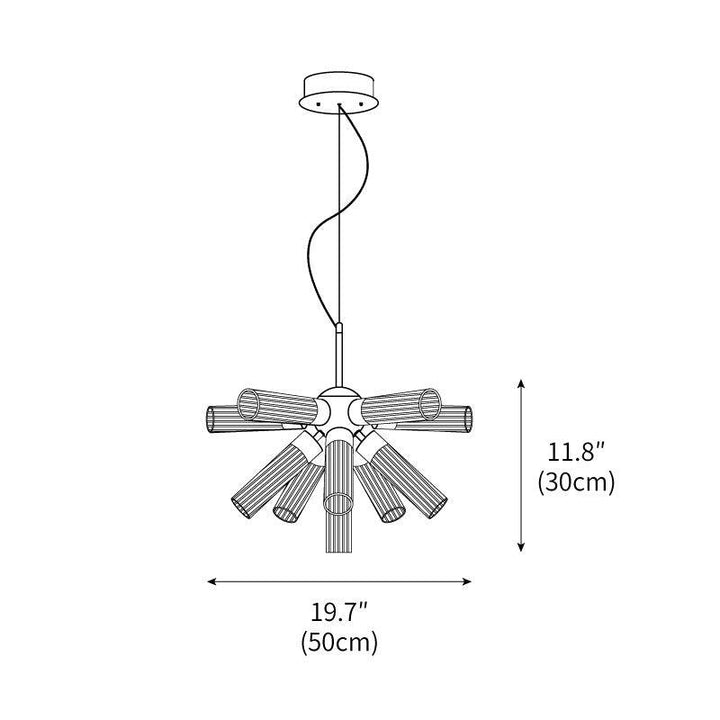 Ringold Sputnik Chandelier 19.7" – detail 3