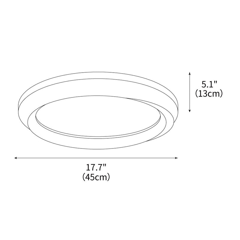 Ripple Wood Ceiling Light