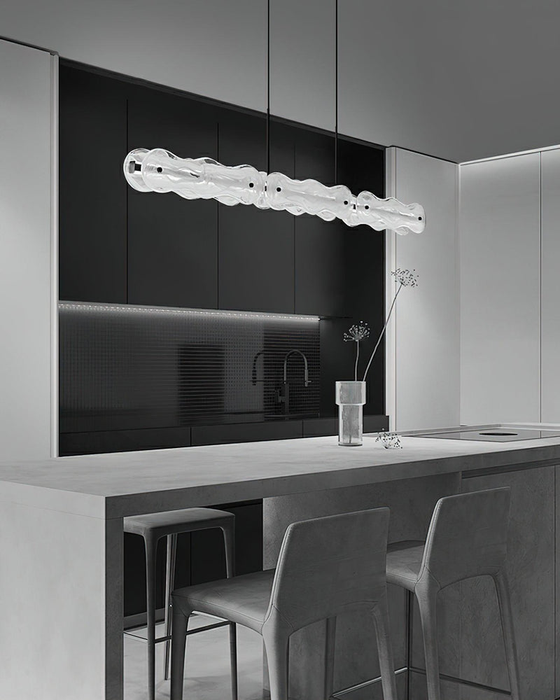 Ripple Glass Bar Chandelier