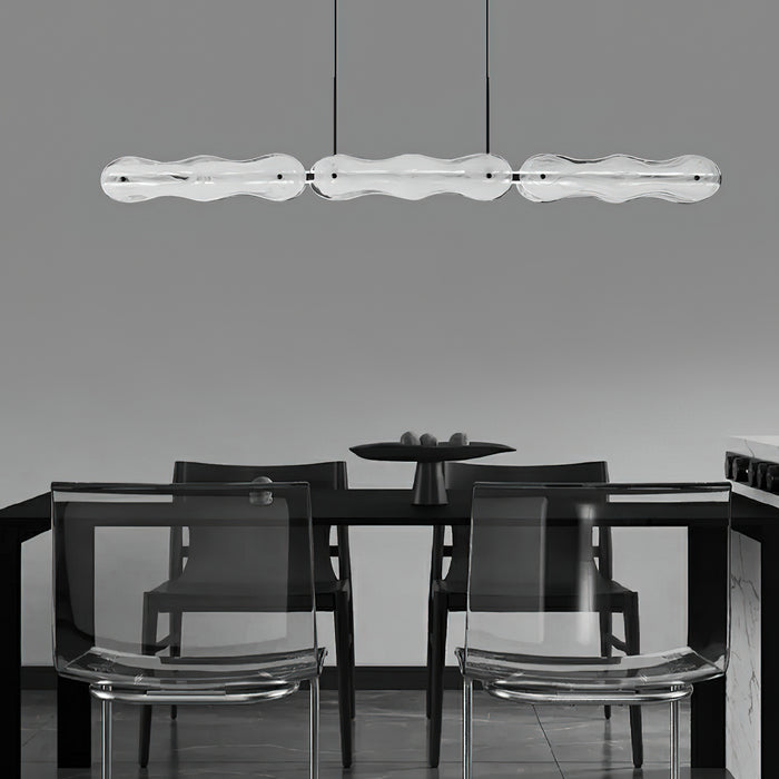 Ripple Glass Bar Chandelier