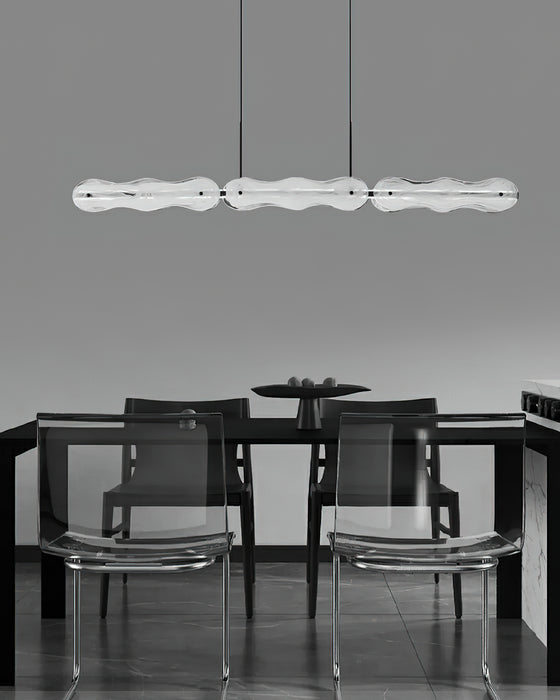 Ripple Glass Bar Chandelier