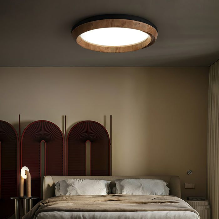 Ripple Wood Ceiling Light