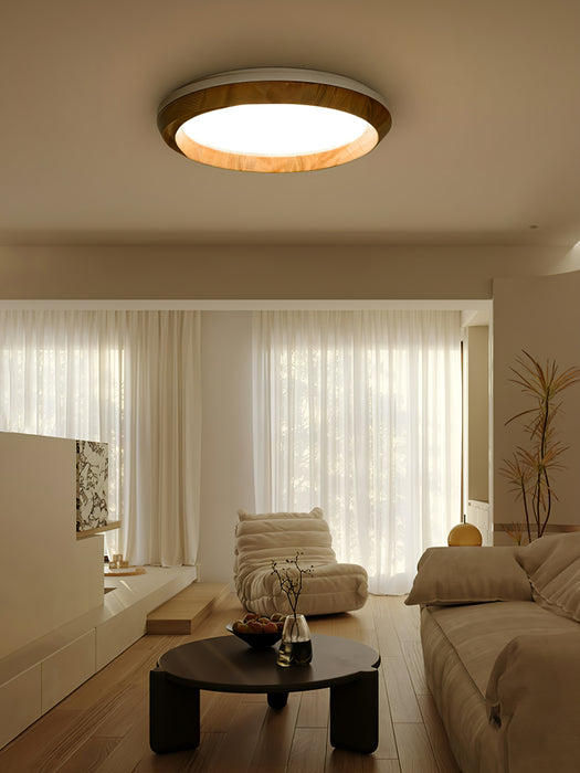 Ripple Wood Ceiling Light