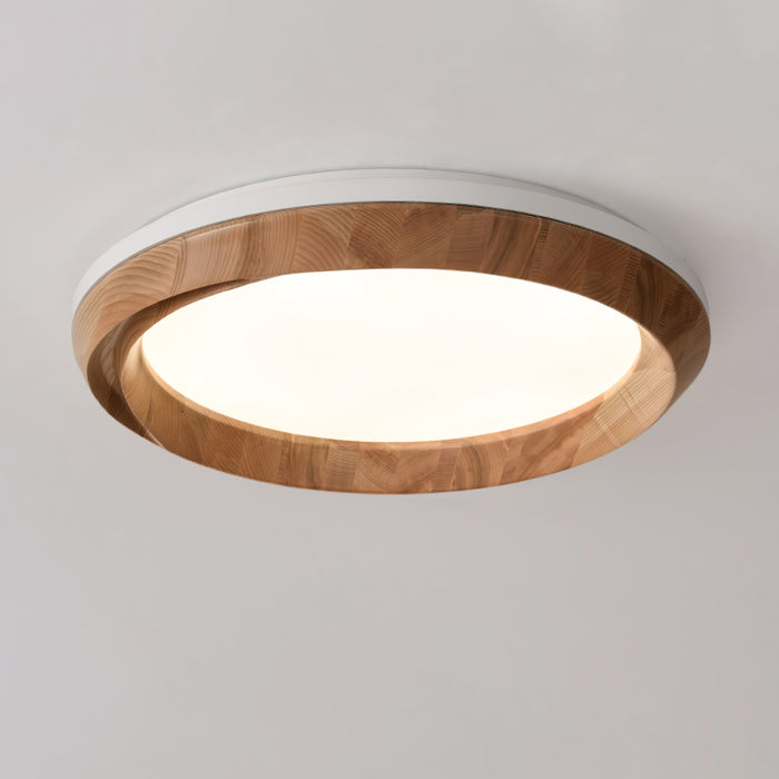 Ripple Wood Ceiling Light