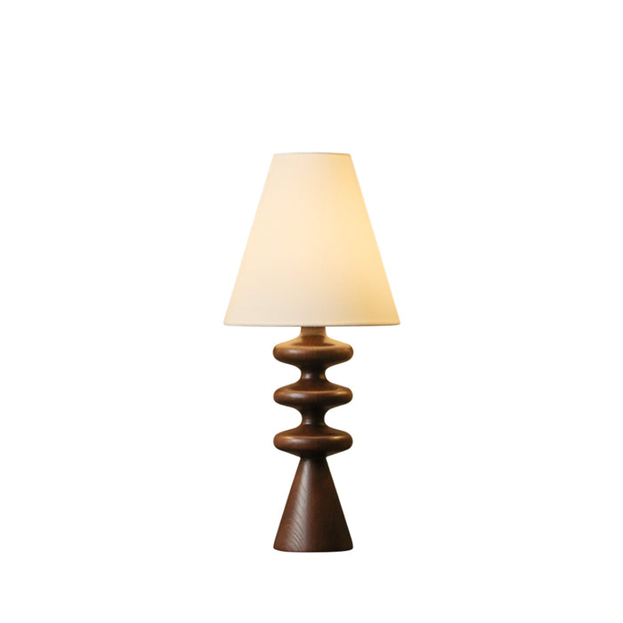 Ripple Wood Table Lamp 8.7"