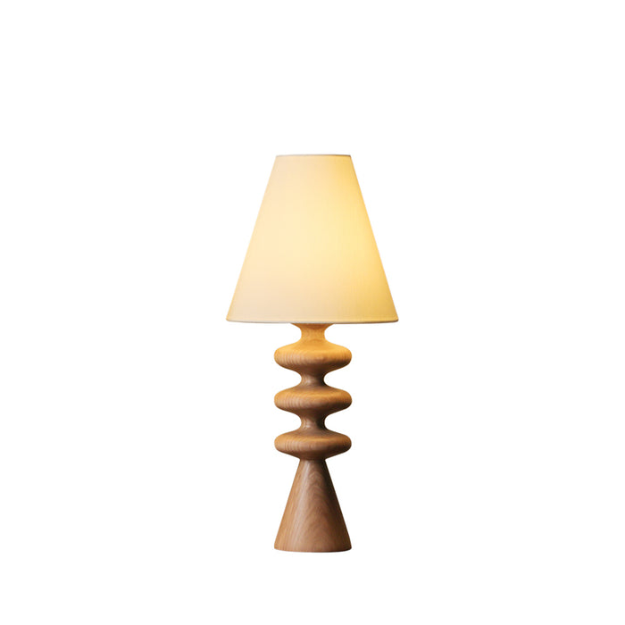 Ripple Wood Table Lamp 8.7"