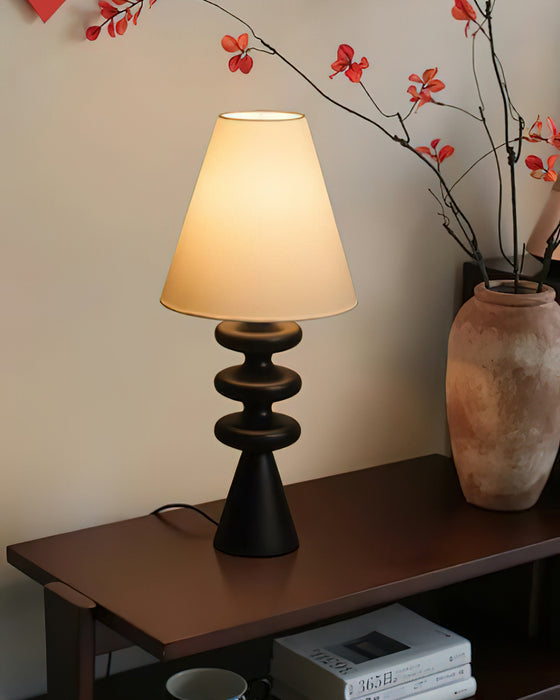 Ripple Wood Table Lamp 8.7"