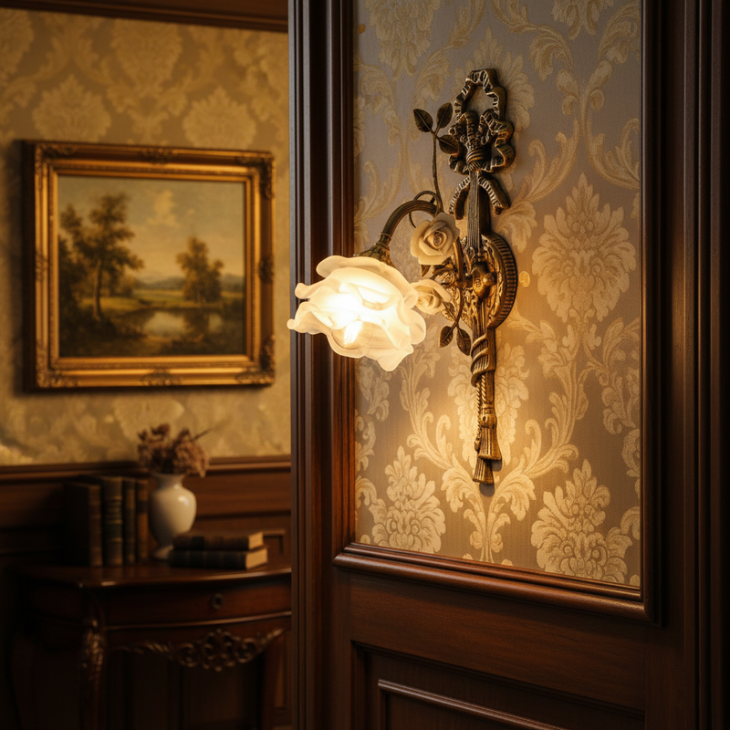 Rosalie Floral Wall Sconce 9.8"