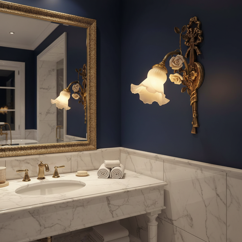 Rosalie Floral Wall Sconce 9.8"