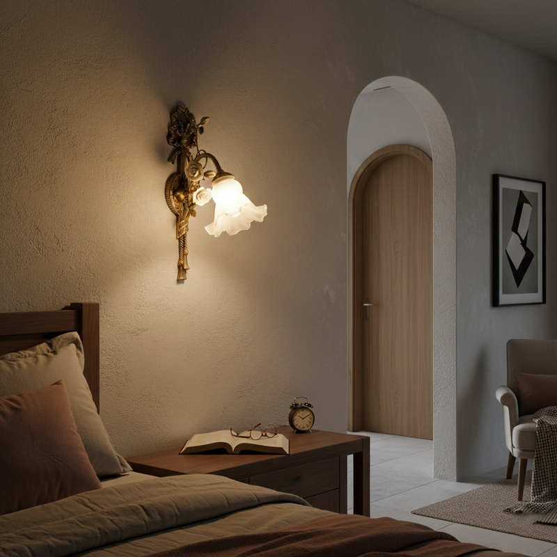 Rosalie Floral Wall Sconce 9.8"