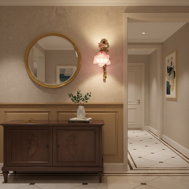 Rosalie Floral Wall Sconce 9.8"