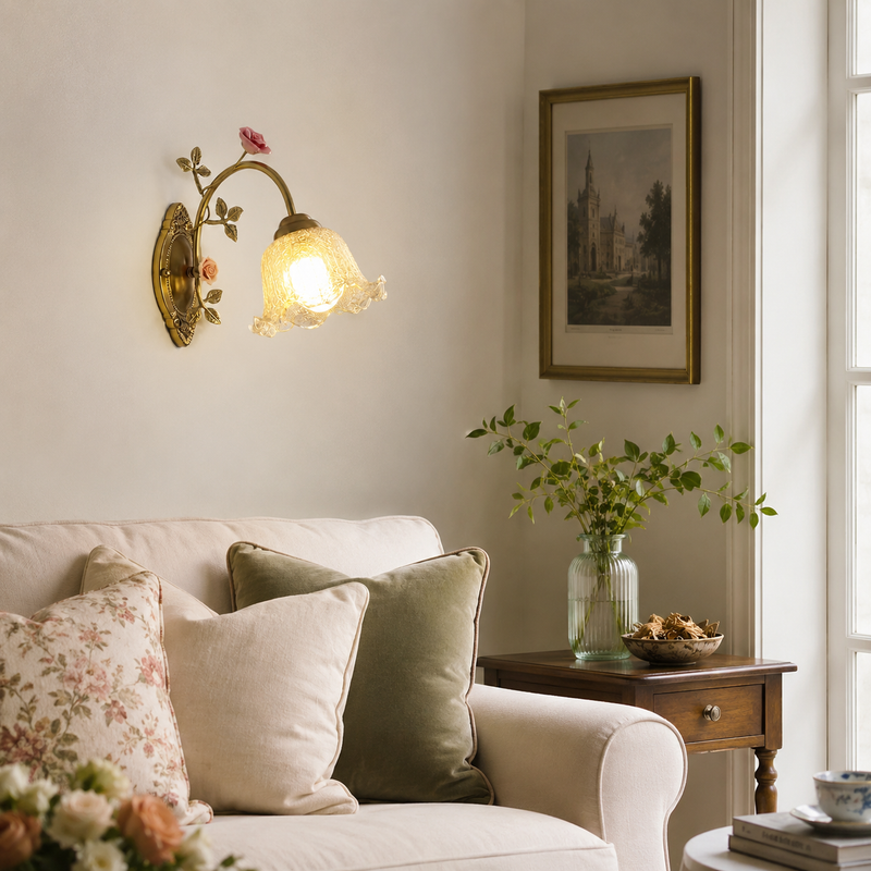 Rosavelle Rose Wall Sconce