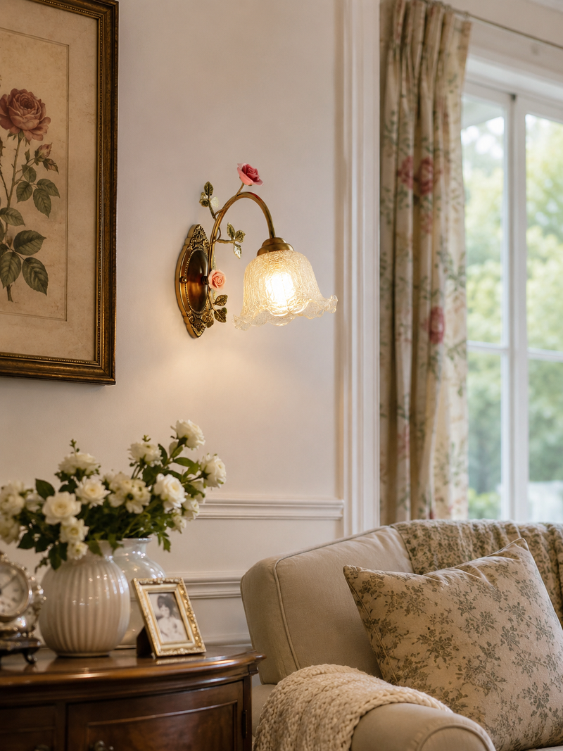 Rosavelle Rose Wall Sconce