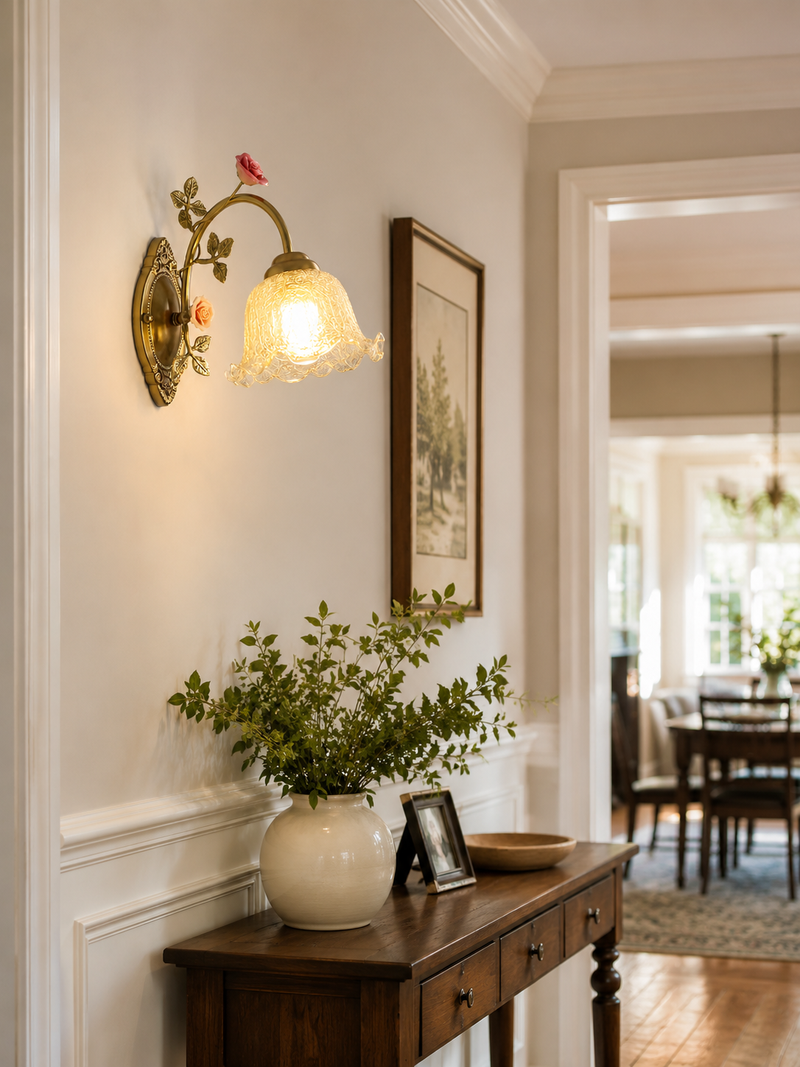 Rosavelle Rose Wall Sconce