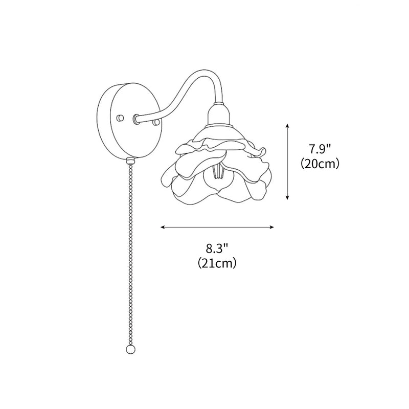 Ross Randy Pull Cord Wall Lamp