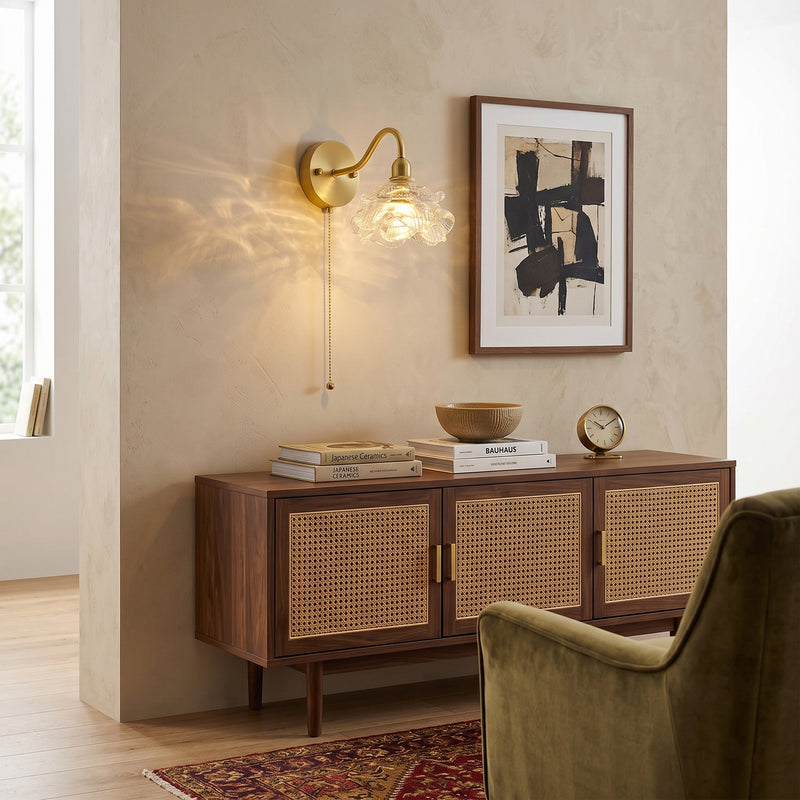 Ross Randy Pull Cord Wall Lamp