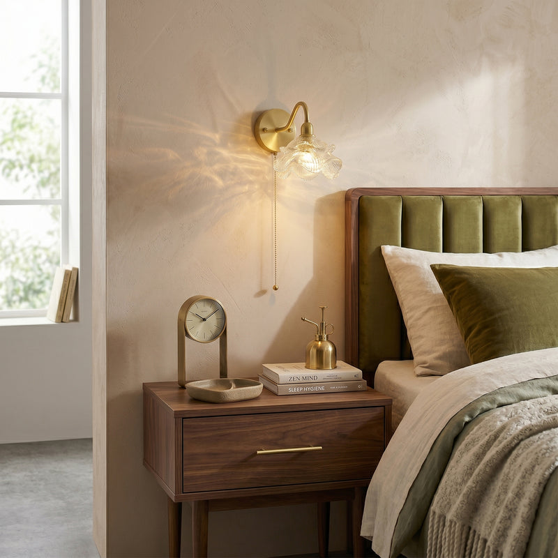 Ross Randy Pull Cord Wall Lamp