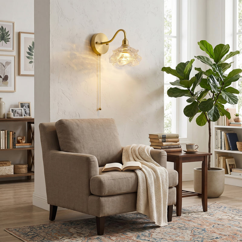 Ross Randy Pull Cord Wall Lamp