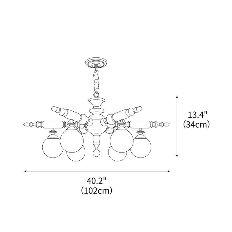 Rotating Stick Chandelier