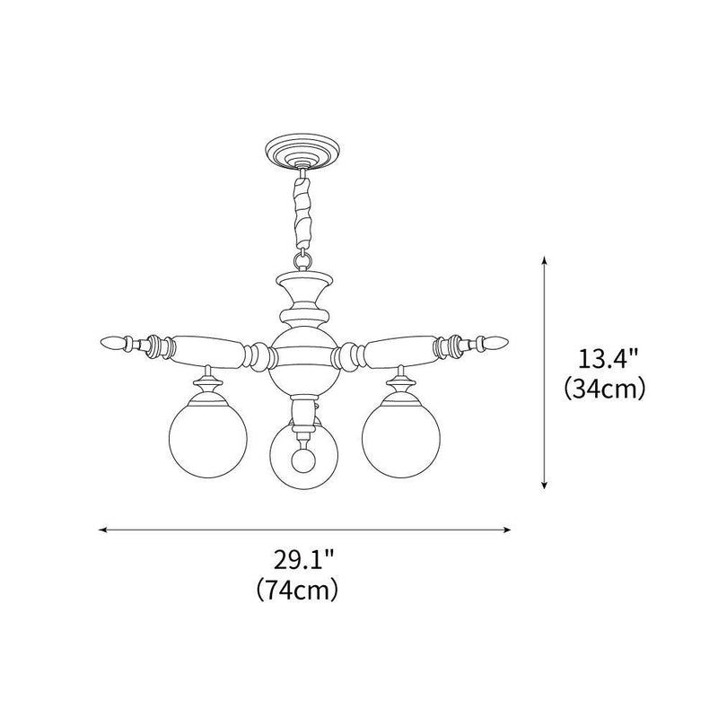Rotating Stick Chandelier