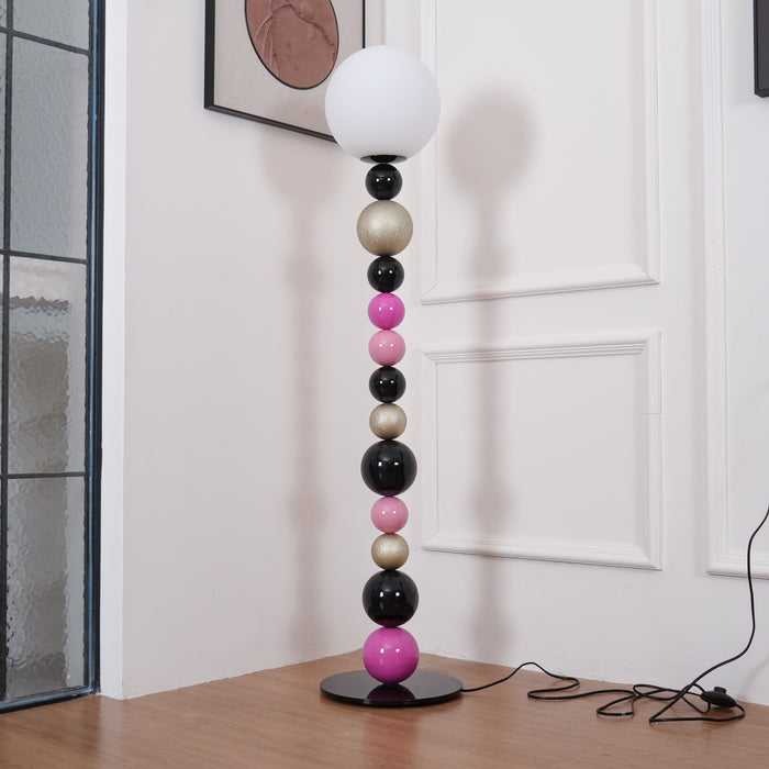 Round Balls Stacking Floor Lamp 11.8"