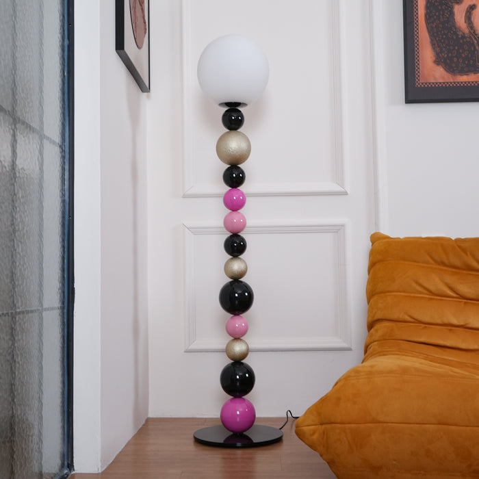 Round Balls Stacking Floor Lamp 11.8"