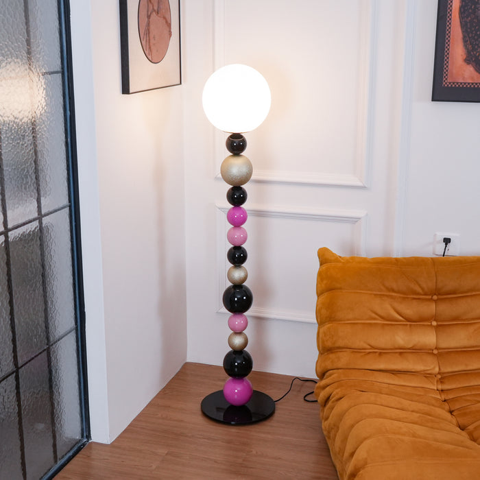 Round Balls Stacking Floor Lamp 11.8"