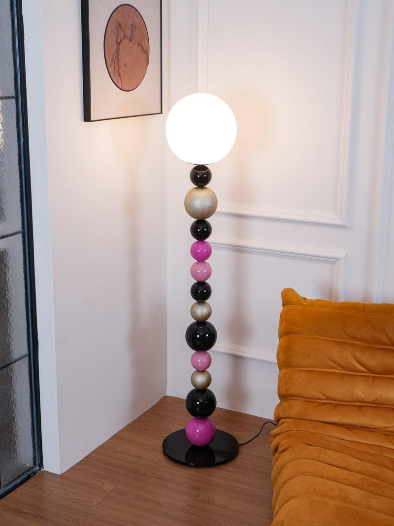 Round Balls Stacking Floor Lamp 11.8"