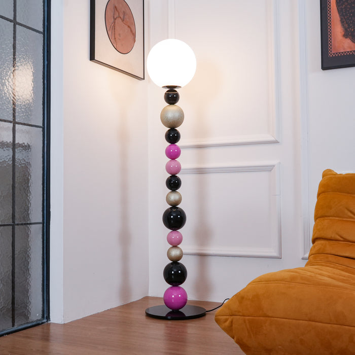 Round Balls Stacking Floor Lamp 11.8"