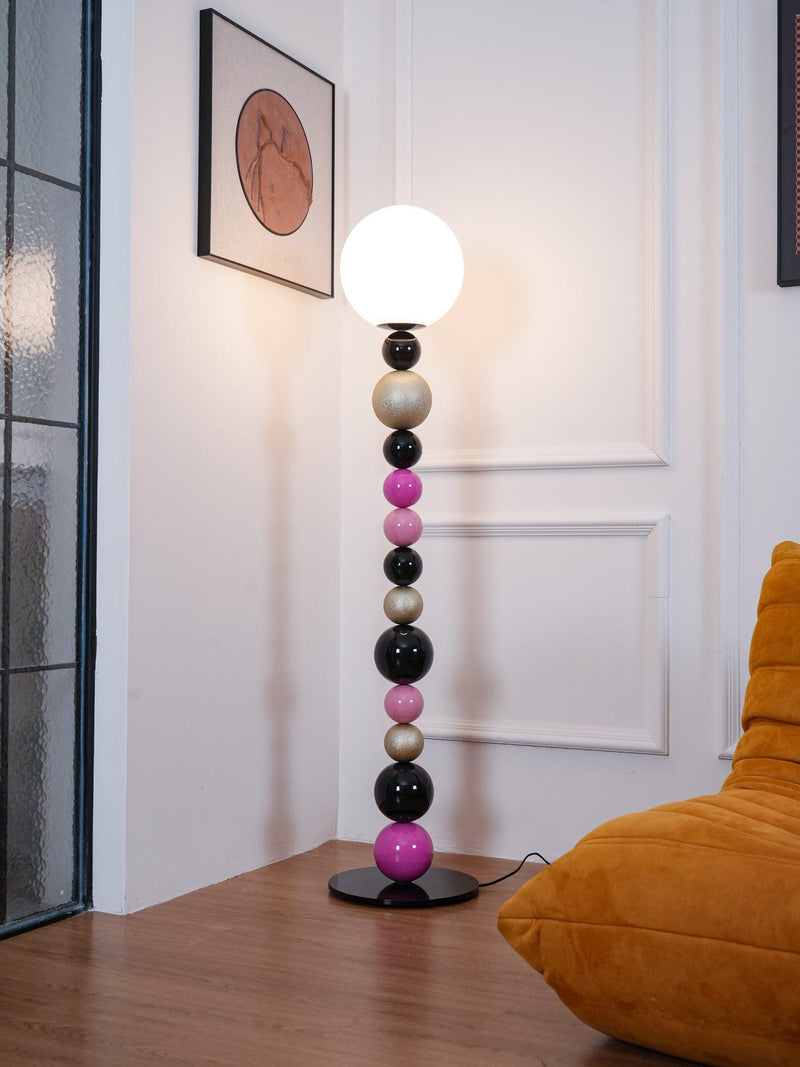 Round Balls Stacking Floor Lamp 11.8"