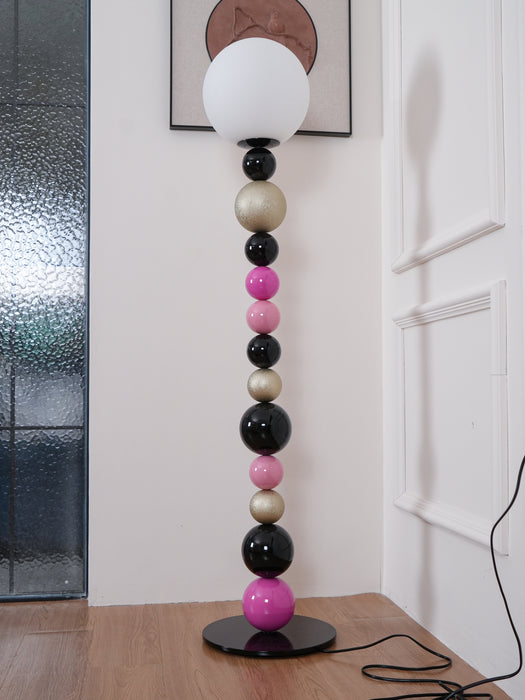 Round Balls Stacking Floor Lamp 11.8"