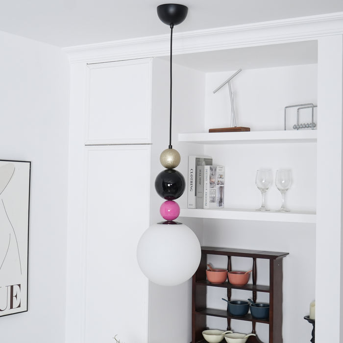 Round Balls Stacking Pendant Lamp 9.8"