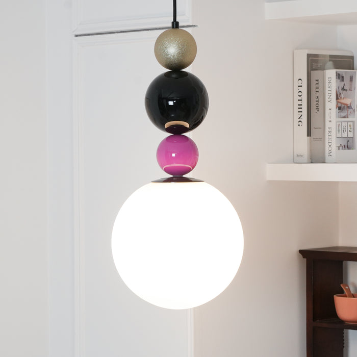 Round Balls Stacking Pendant Lamp 9.8"