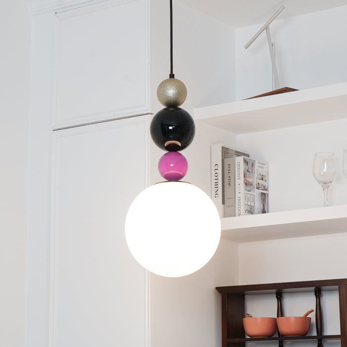 Round Balls Stacking Pendant Lamp 9.8"