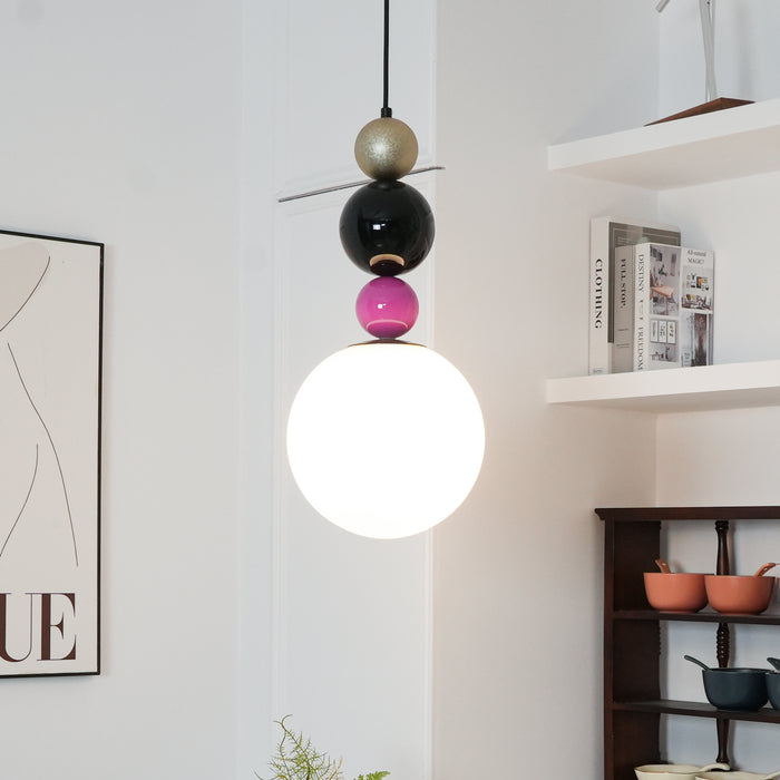 Round Balls Stacking Pendant Lamp 9.8"