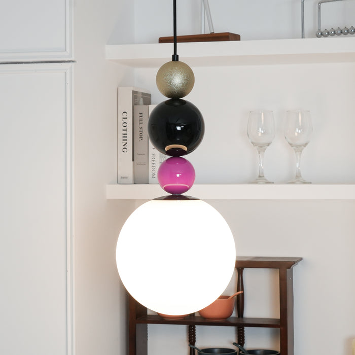 Round Balls Stacking Pendant Lamp 9.8"