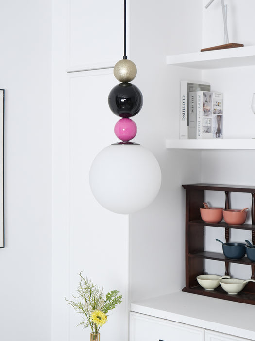 Round Balls Stacking Pendant Lamp 9.8"