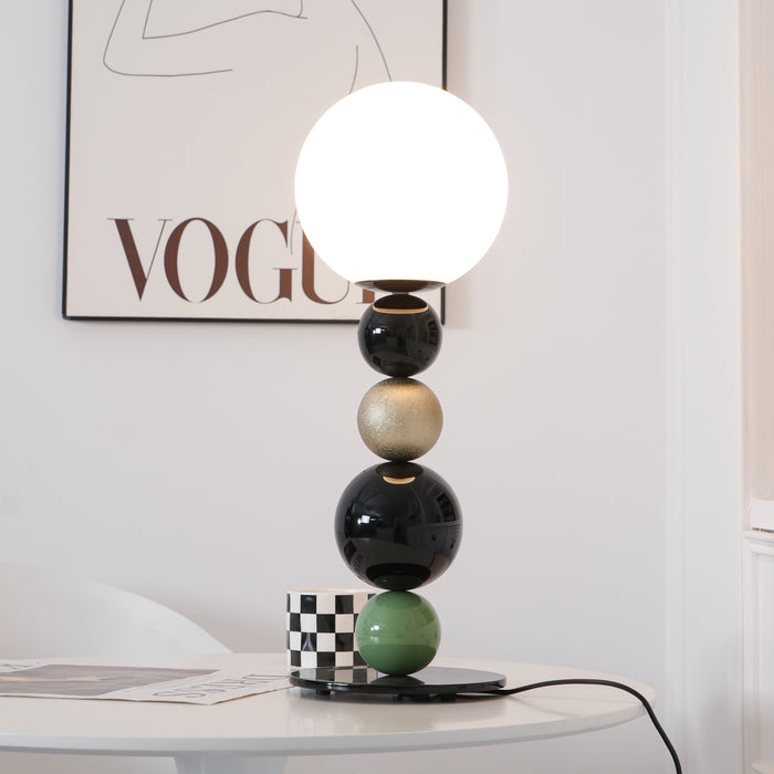 Round Balls Stacking Table Lamp 7.9"