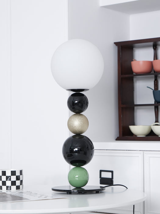 Round Balls Stacking Table Lamp 7.9"