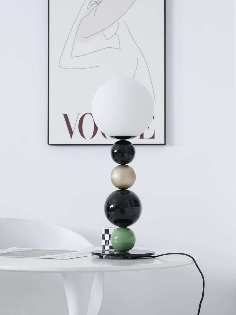 Round Balls Stacking Table Lamp 7.9"